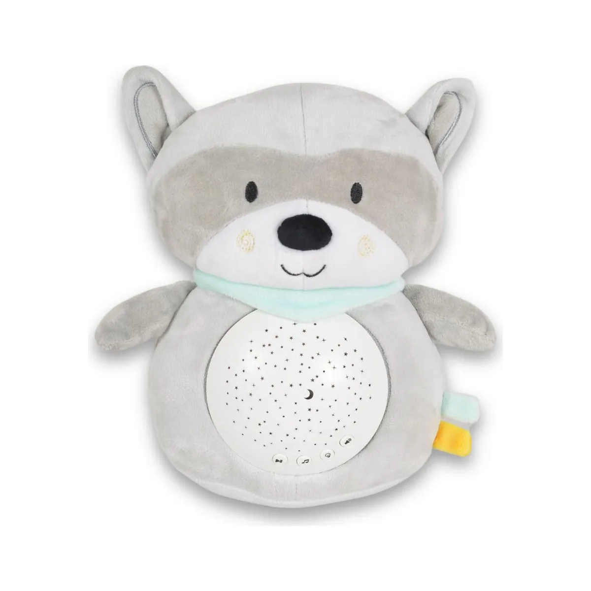 Noćna lampa i projektor sa belom bukom Snuggly Raccoon