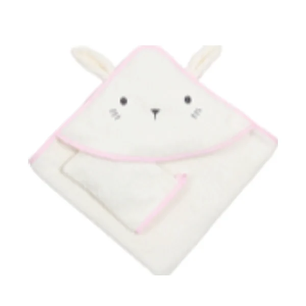 Peškir za bebe 2u1 zeka 75x75 beli u Tifany Shop Novi Sad